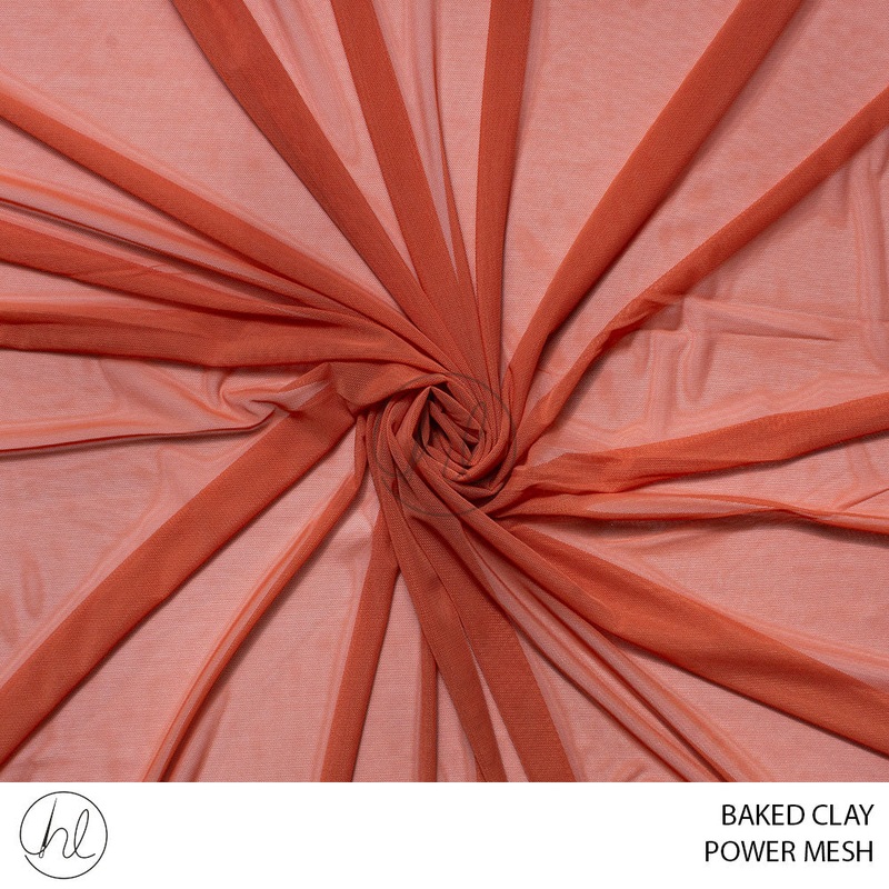 Power mesh 51 baked clay 150cm per m