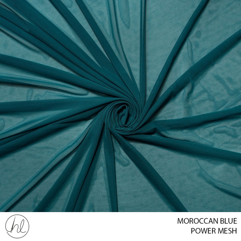 Power mesh 51 moroccan blue 150cm per m