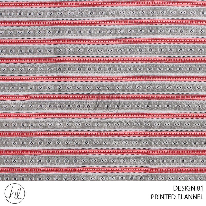 PRINTED FLANNEL 51 MULTI 110CM PER M