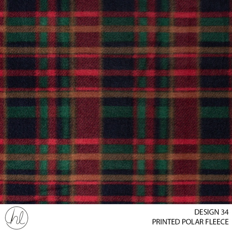 PRINTED POLAR FLEECE 51 RED 150CM PER M