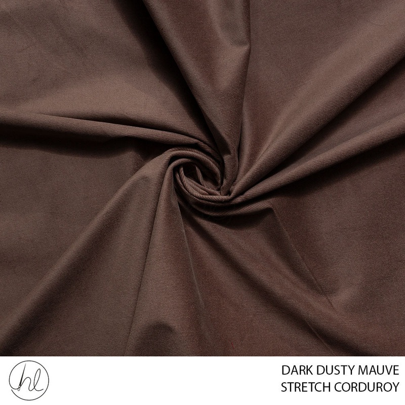 STRETCH CORDUROY 51 DARK DUSTY MAUVE 150CM PER M