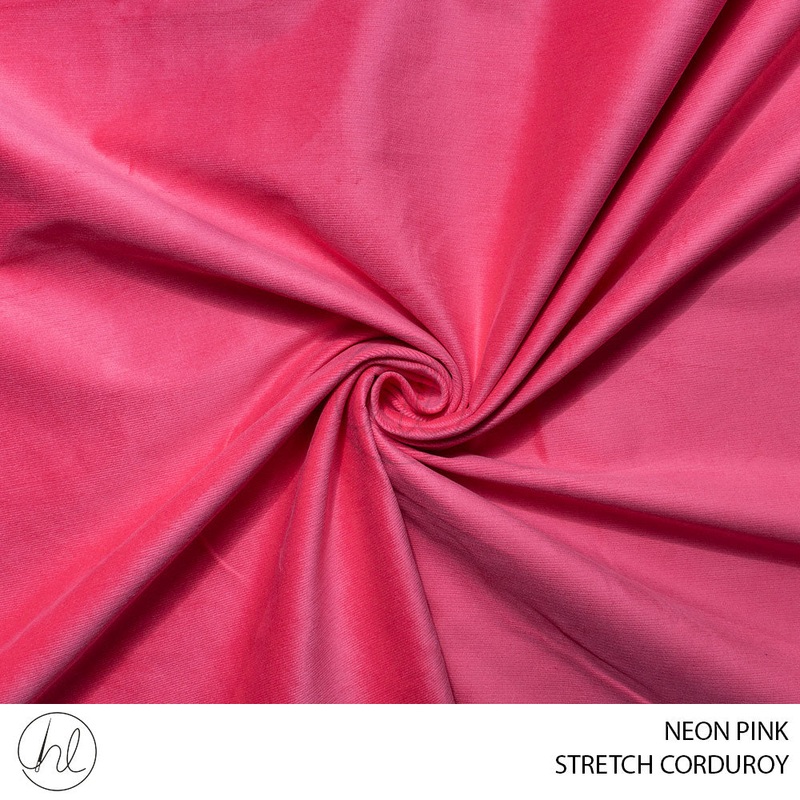 STRETCH CORDUROY 51 NEON PINK 150CM PER M