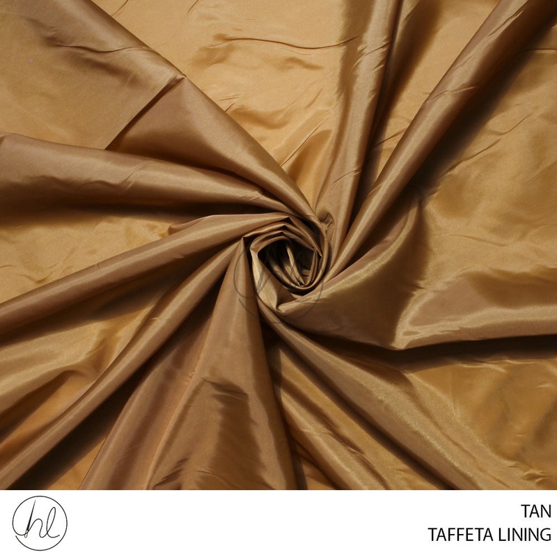 TAFFETA LINING 51 TAN 150CM PER M