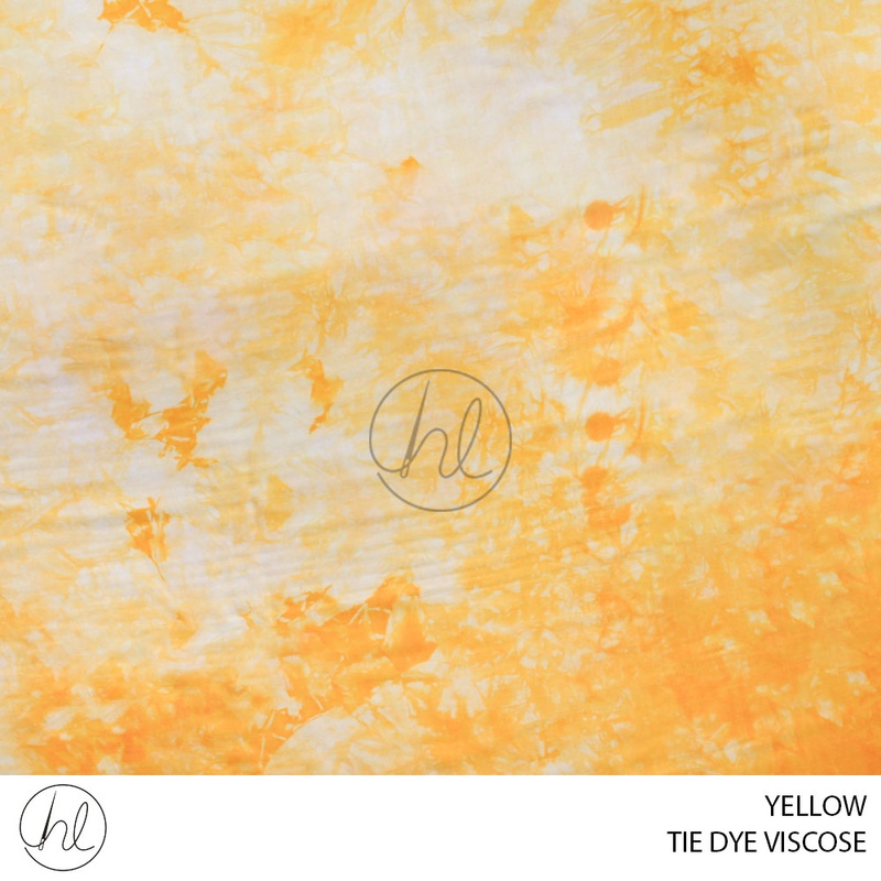 Tie Dye Viscose 51 Yellow 150cm Per M