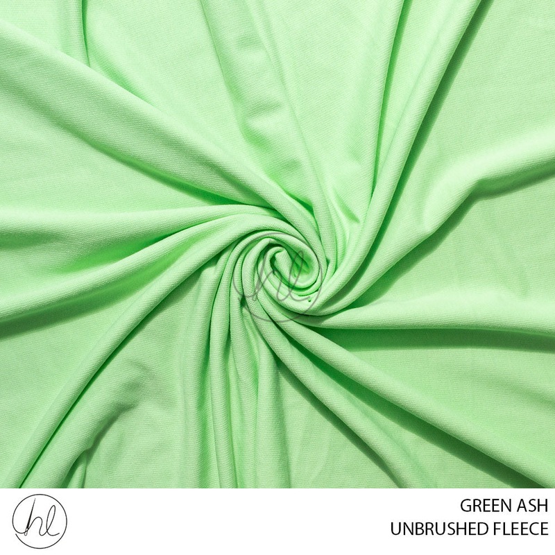 UNBRUSHED FLEECE 51 GREEN ASH 150CM PER M