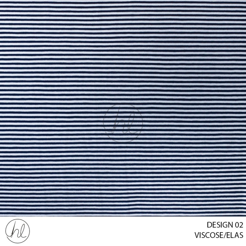 VISCOSE/ELAS 51 NAVY 150CM PER M