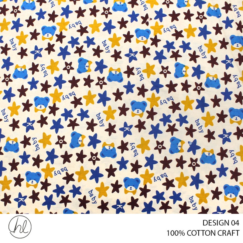 100% COTTON CRAFTS DESIGN 04 150CM WIDE PER M51