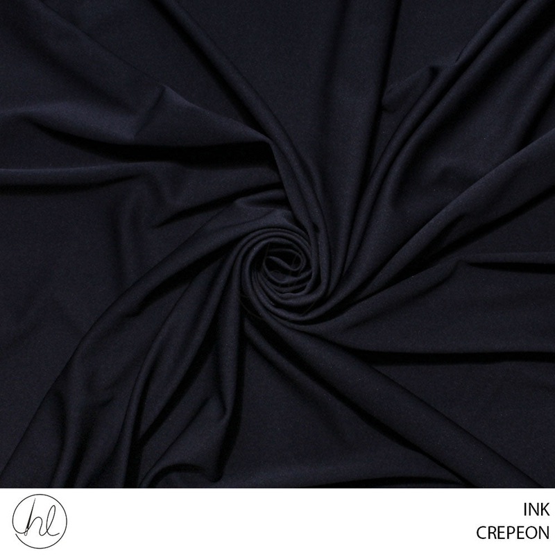 CREPEON PLAIN FABRIC INK 150cm Per M