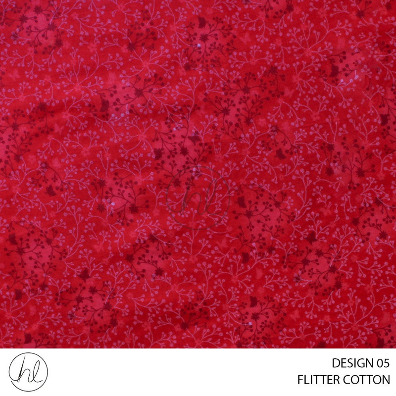 FLUTTER COTTON 781 RED 150CM PER M