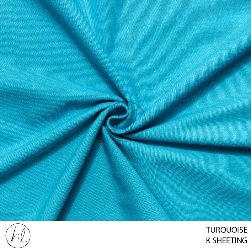 K Sheeting 56 Turquoise 150cm Per M