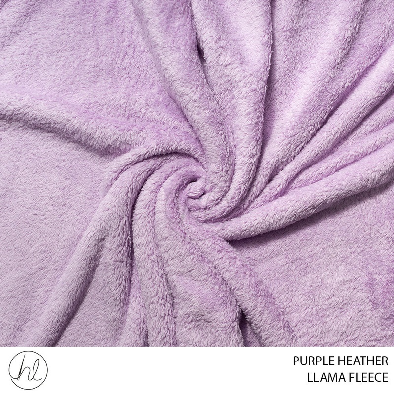 LLAMA FLEECE 51 PURPLE HEATHER  150CM PER M