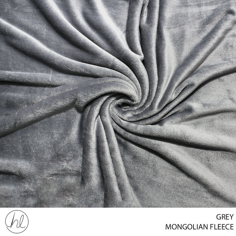 MONGOLIAN FLEECE 150CM GREY ROLL 001 1