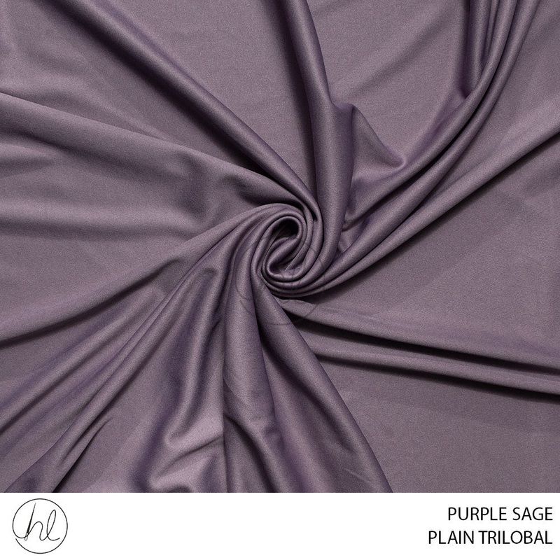 PLAIN TRILOBAL 51 PURPLE SAGE 150CM PER M