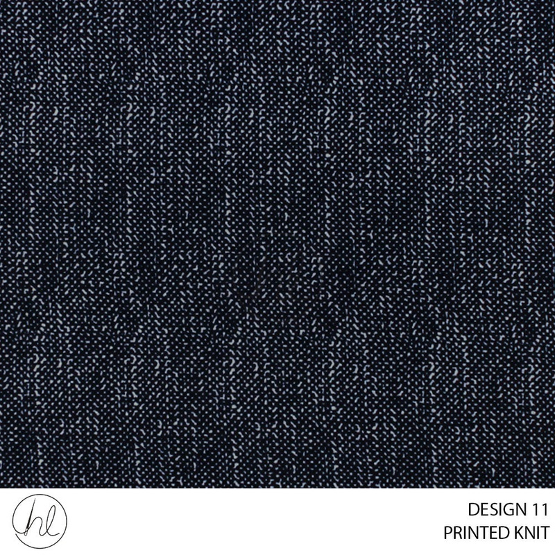 PRINTED KNIT 80 NAVY/IVORY 150CM PER M
