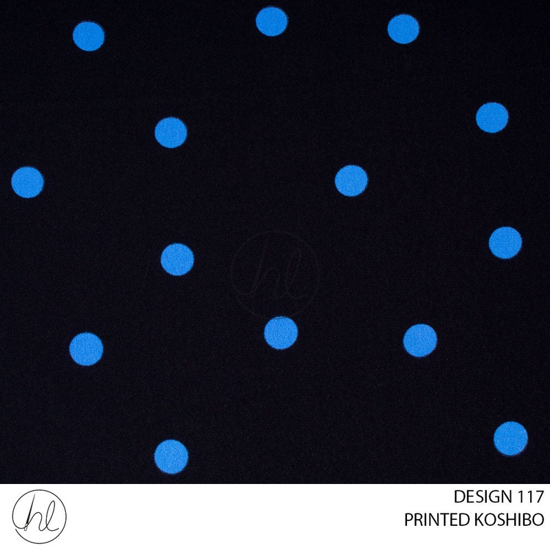 PRINTED KOSHIBO 51 NAVY DESIGN 117 150CM