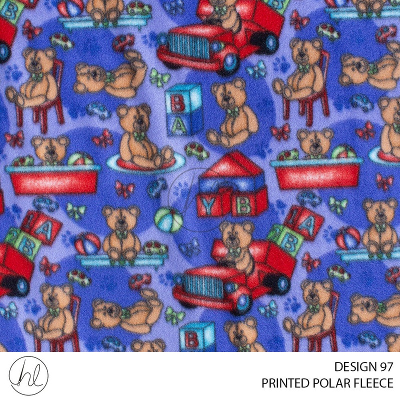 PRINTED POLAR FLEECE 53 BLUE 150CM PER M