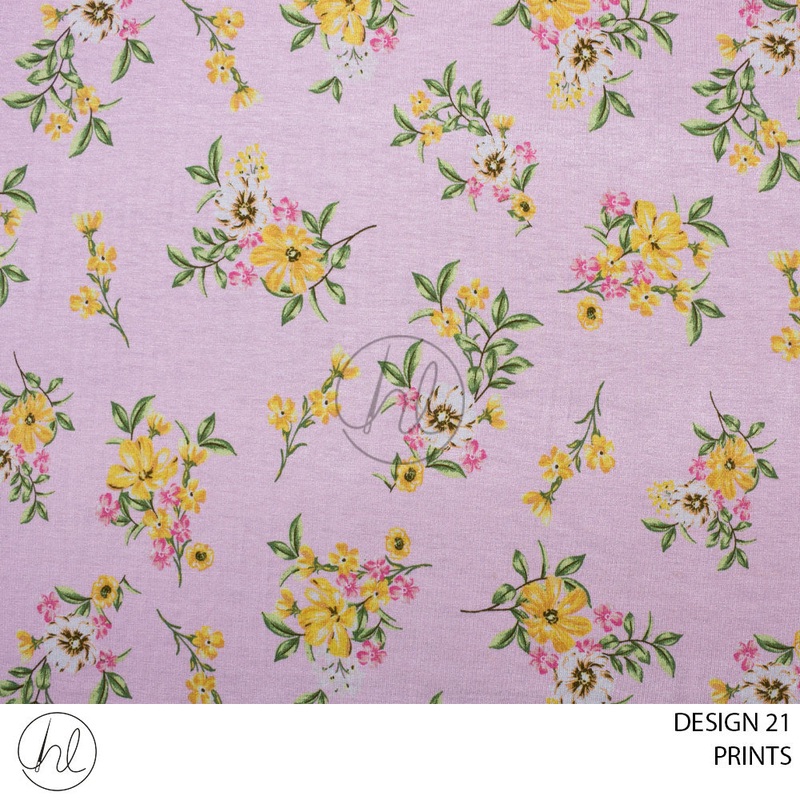 PRINTS 51 PER M  PINK DESIGN 21 150CM WIDE