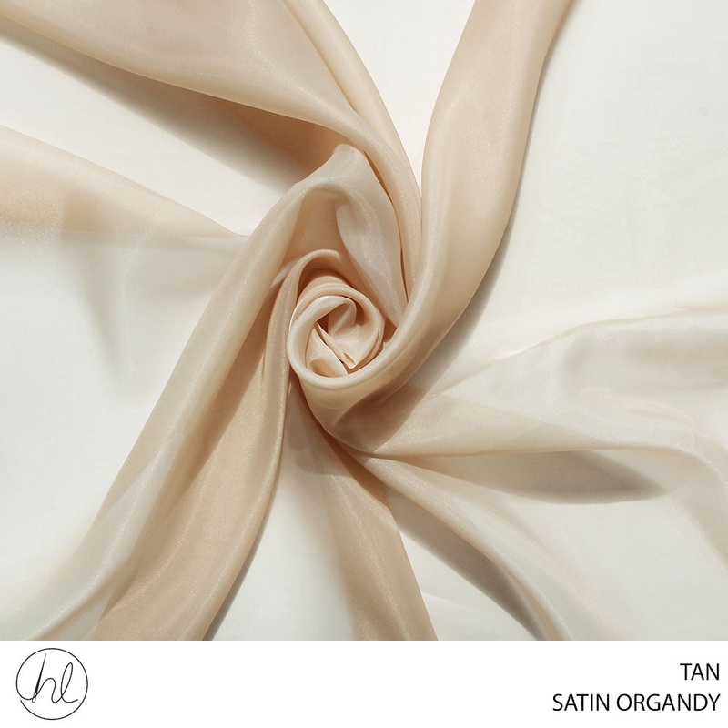 SATIN ORGANDY 150CM TAN ROLL ROLL 001