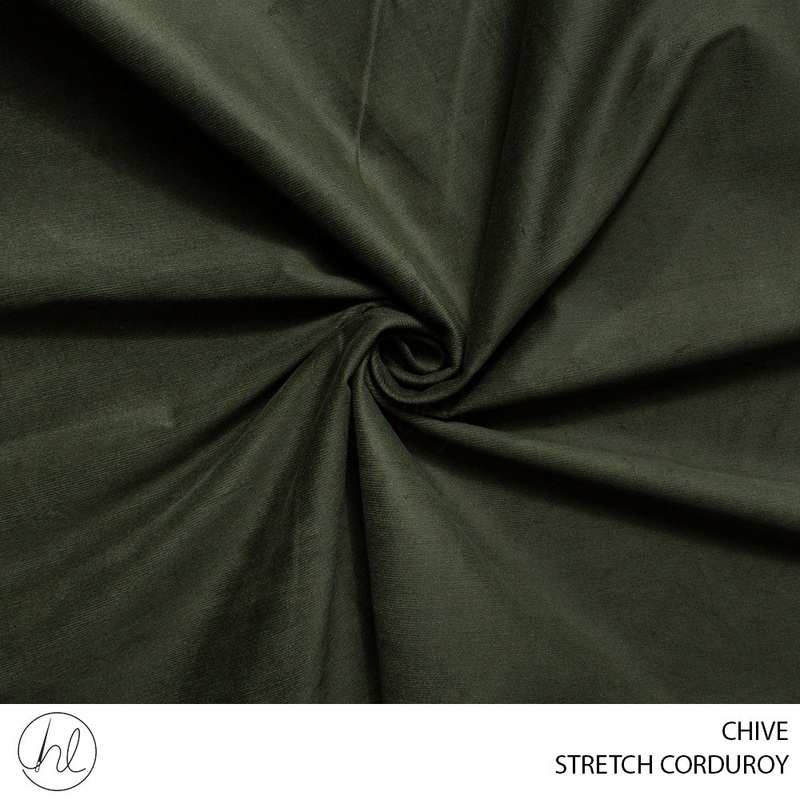 STRETCH CORDUROY 51 CHIVE 150CM PER M