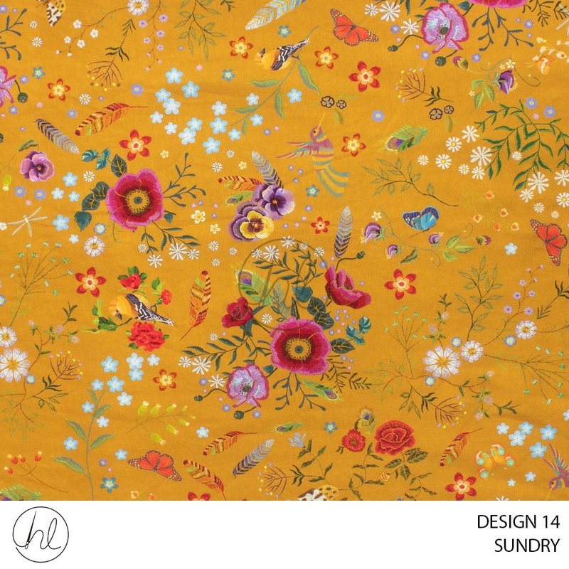 SUNDRY 51 MUSTARD 150CM PER M
