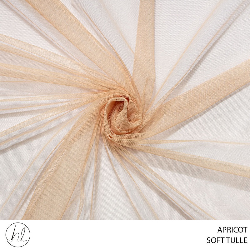 TULLE SOFT 150CM APRICOT ROLL 001 EACH