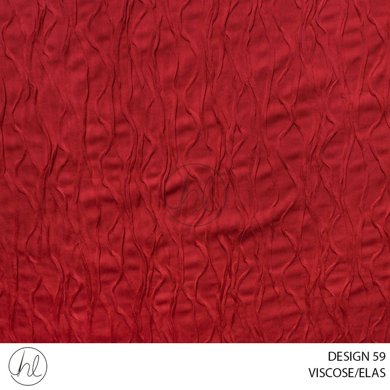 VISCOSE/ELAS 51 RED 150CM PER M