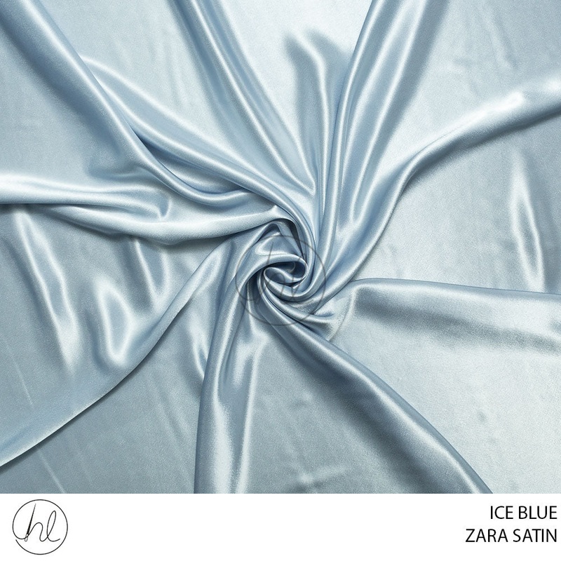 Zara Satin 51 Ice Blue 150cm Per M