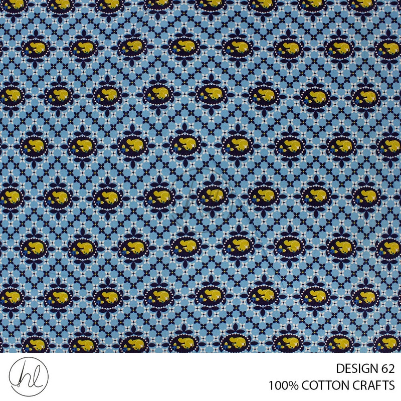 100% COTTON CRAFTS 1 ASSORTED 150CM PER M
