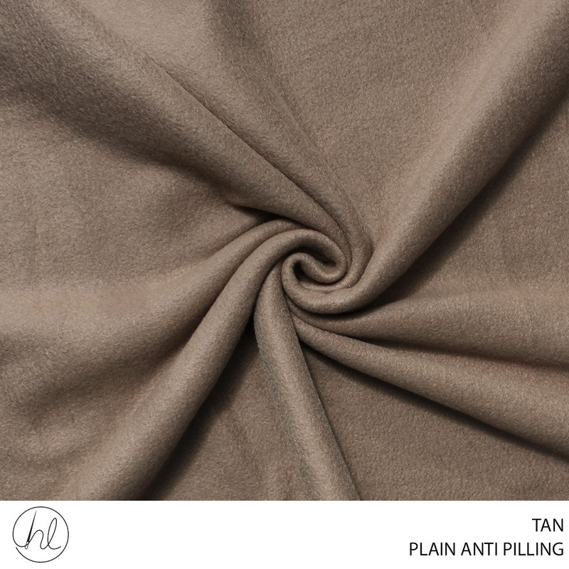 ANTI PILLING PLAIN 150CM TAN ROLL 001 PIECE