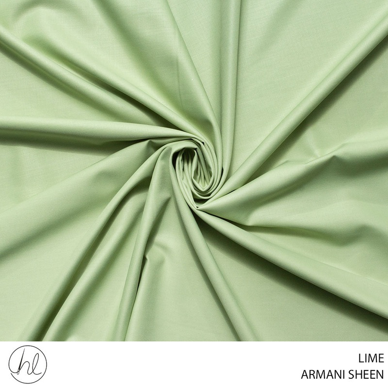 ARMANI SHEEN PLAIN KURTA FABRIC 150CM LIME ROLL ROLL 001
