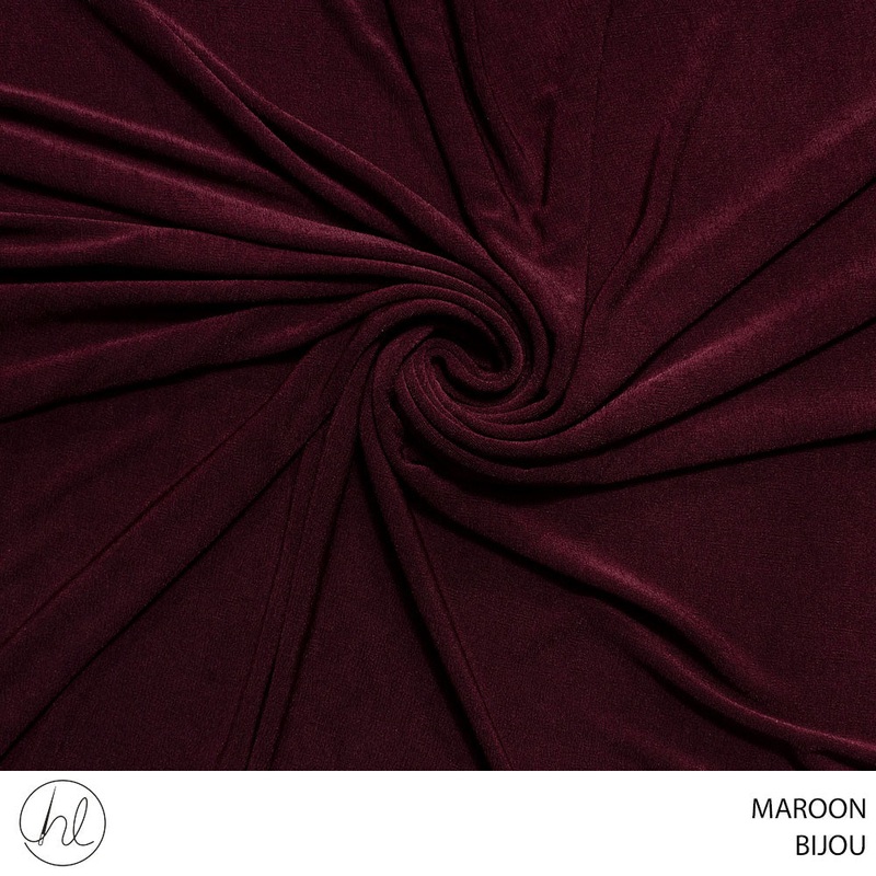 BIJOU PLAIN FABRIC 150CM MAROON ROLL ROLL 001