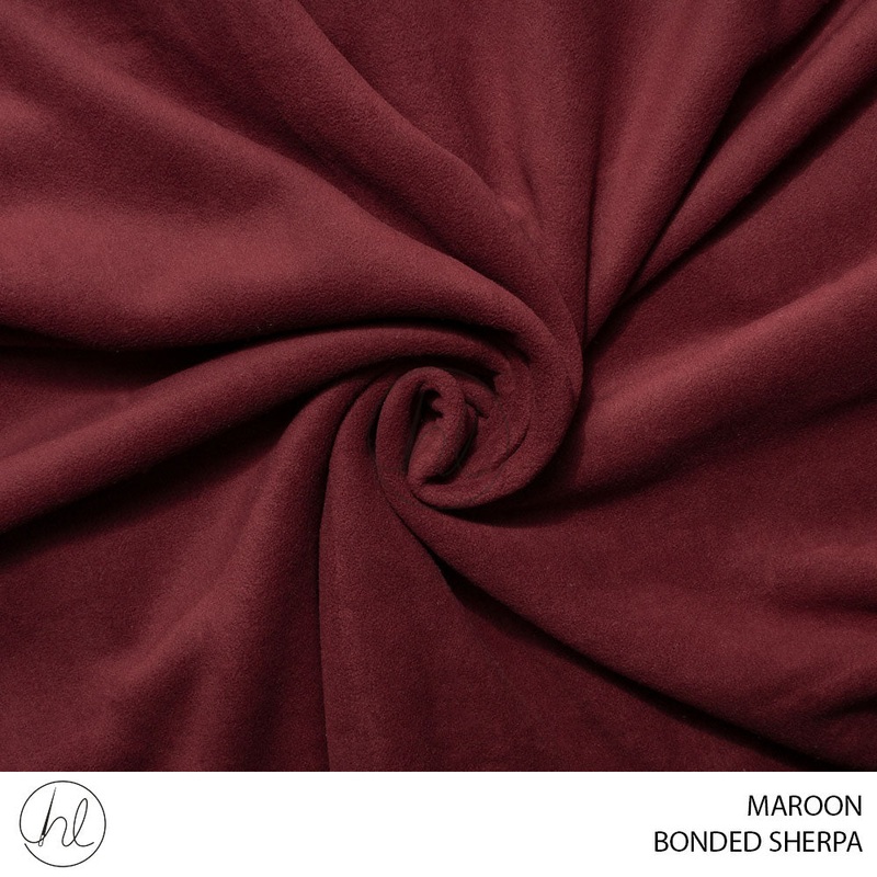BONDED SHERPA 781 MAROON 150CM PER M