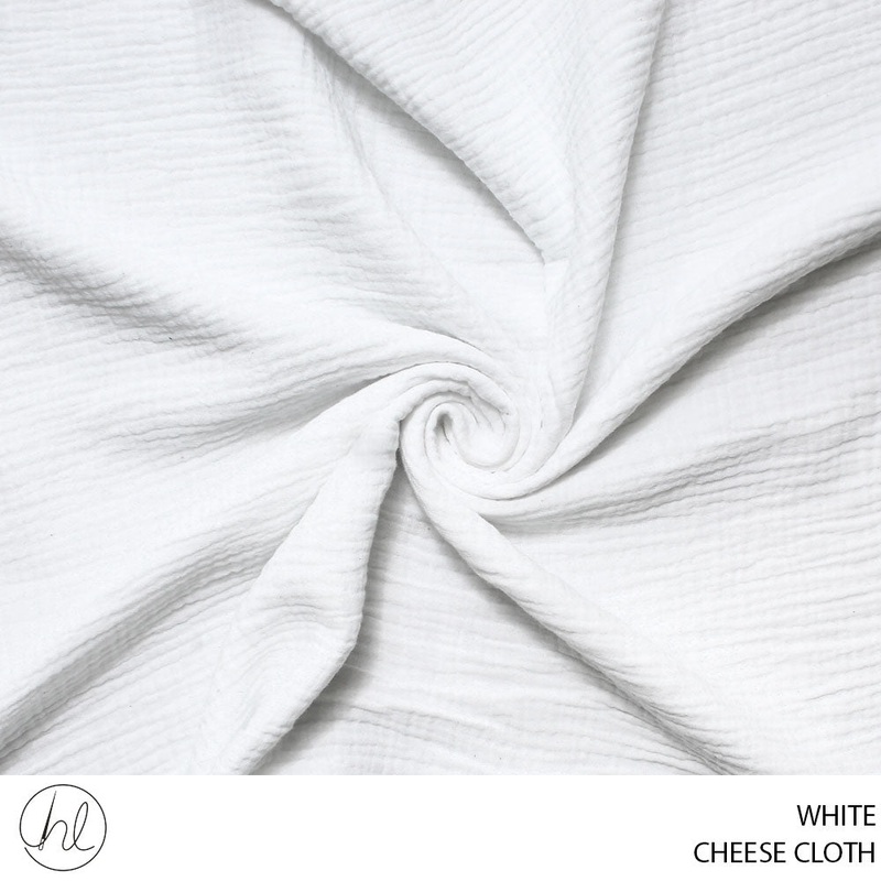 CHEESE CLOTH FABRIC 150CM WHITE ROLL 001 1