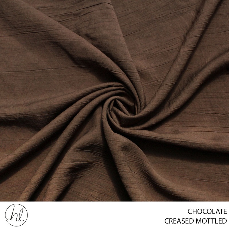 CREASED MOTTLED NR FABRIC 150CM CHOCOLATE ROLL ROLL 001