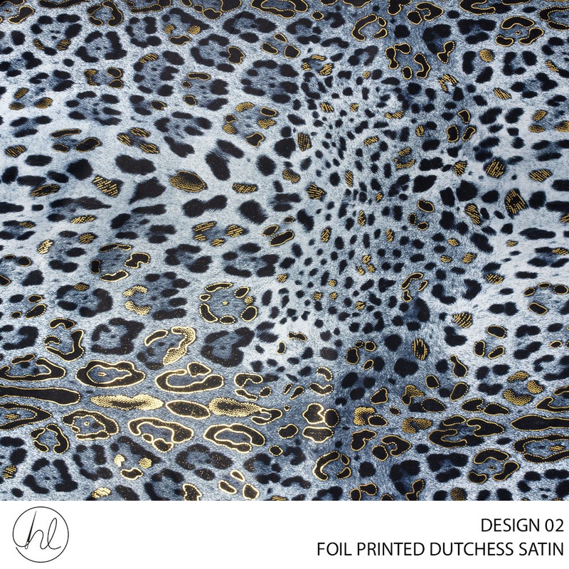 DUTCHESS DIGITAL FOIL 150CM NAVY ROLL ROLL 001