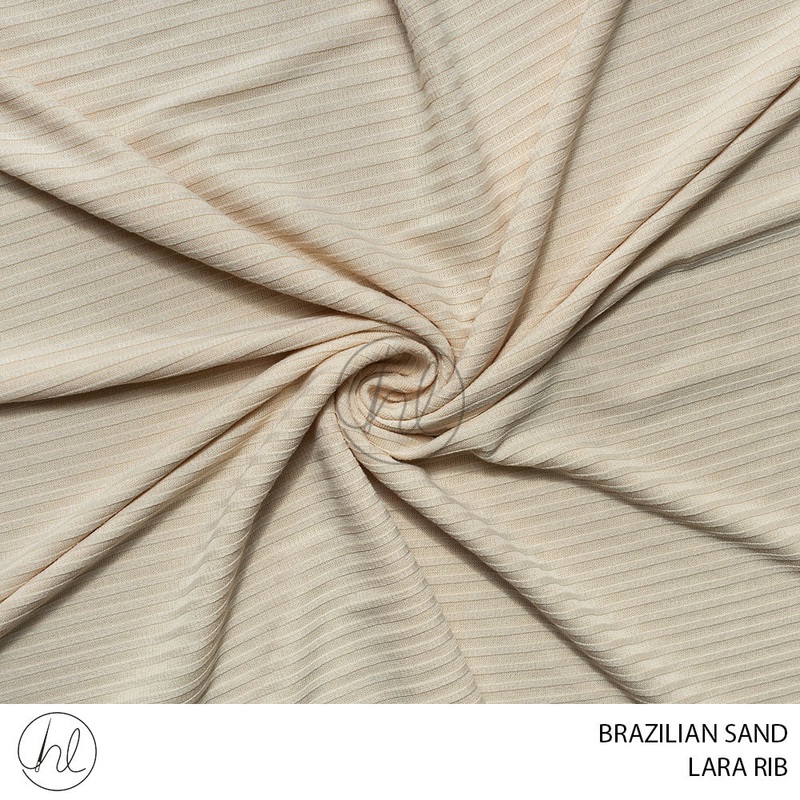 LARA RIB 51 BRAZILIAN SAND 150CM PER M