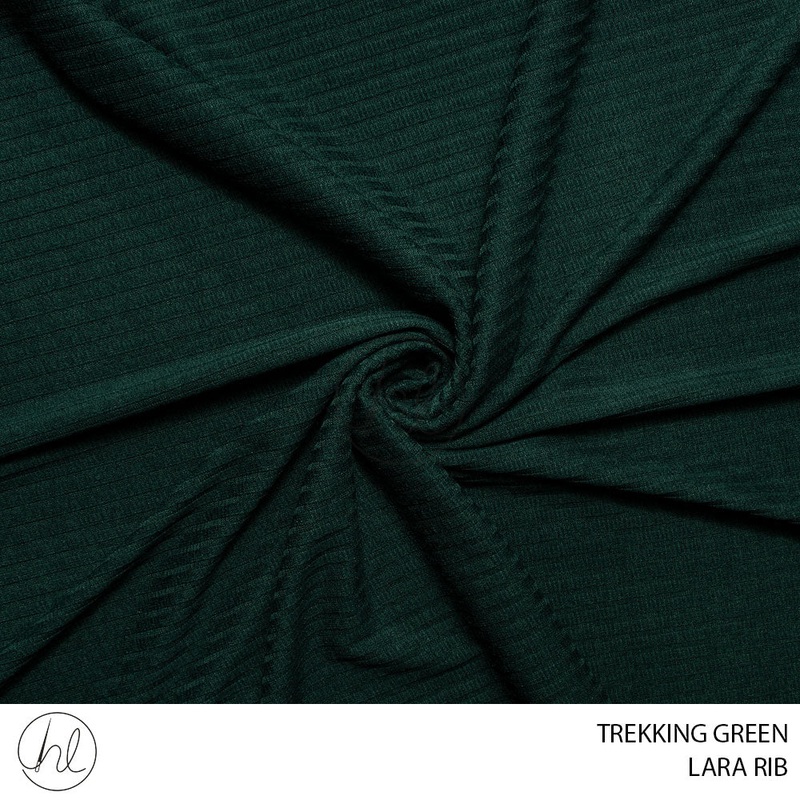 LARA RIB 51 TREKKING GREEN 150CM PER M