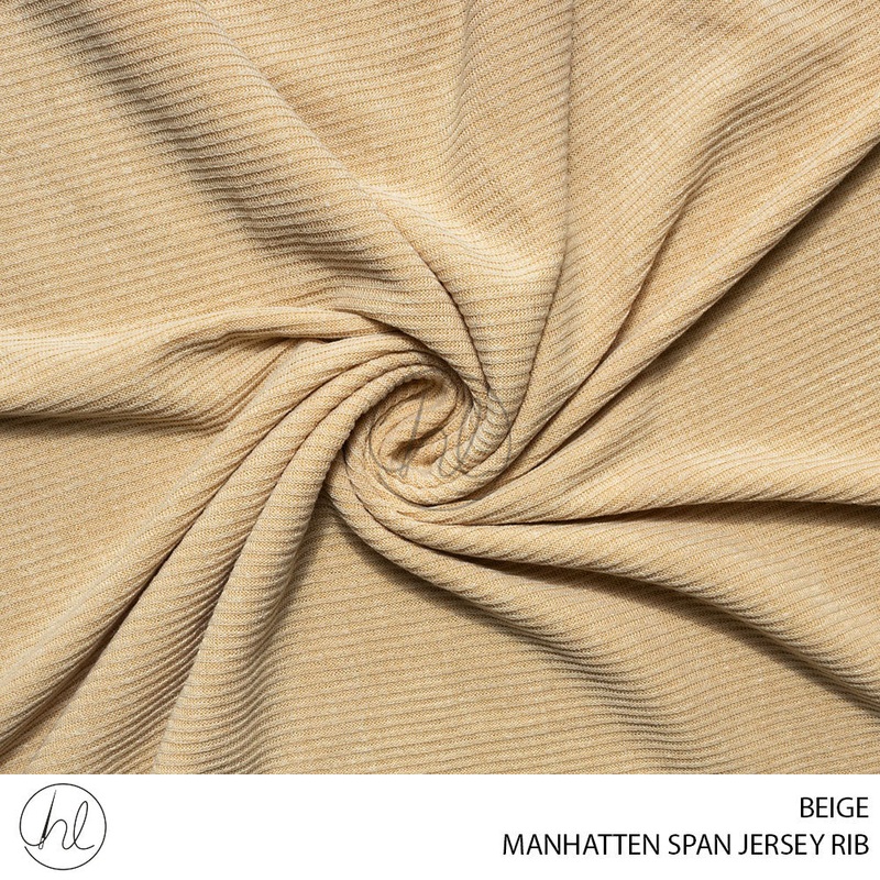 MANHATTEN SPAN JERSEY RIB 51 BEIGE 150CM PER M