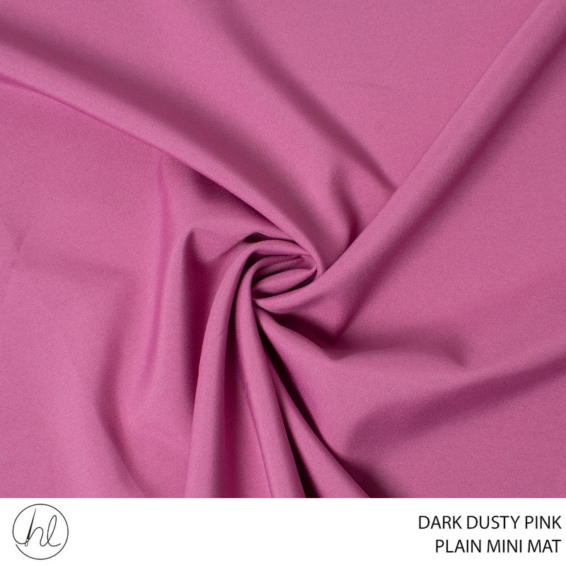 MINI MAT PLAIN FABRIC D.DUSTY PINK 150CM