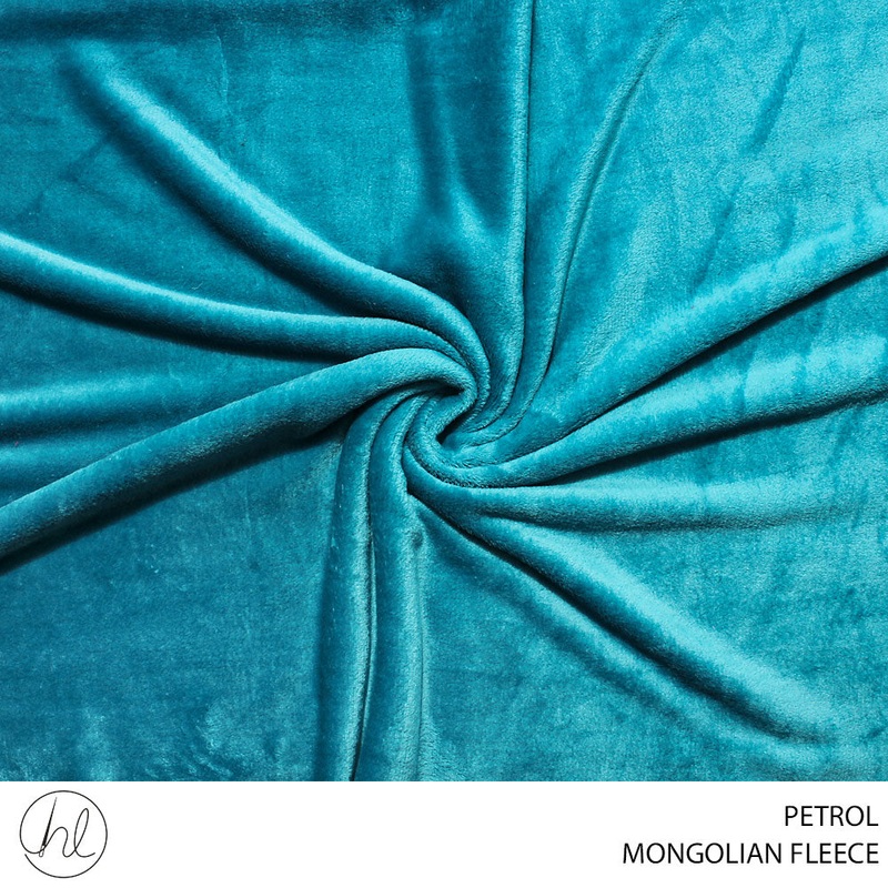 MONGOLIAN FLEECE 150CM PETROL ROLL 001 1