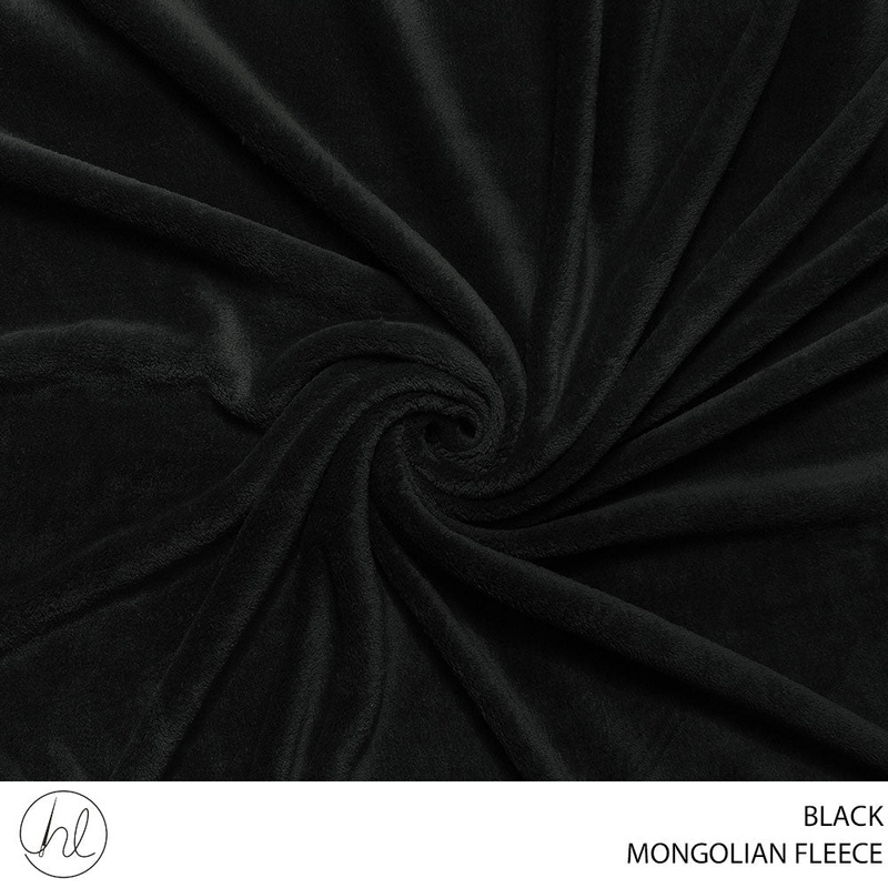 Mongolian Fleece 781 Black 150cm Per M