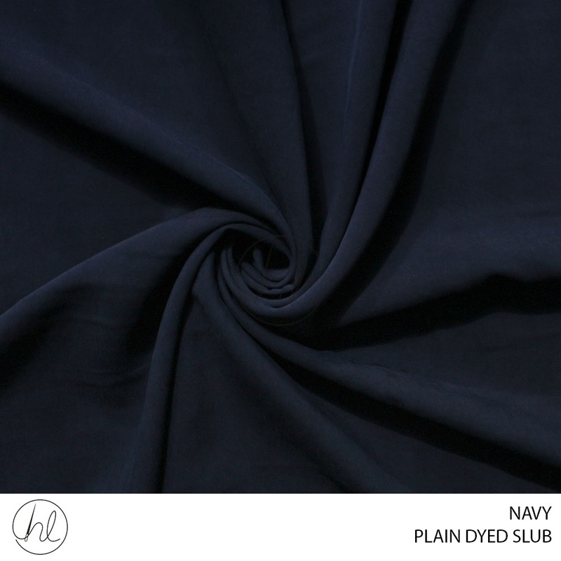 Plain dyed slub 51 navy 150cm per m
