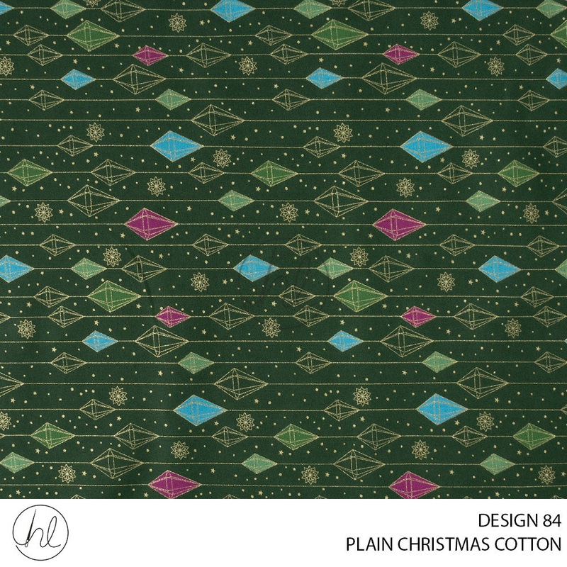 PRINTED CHRISTMAS COTTON DESIGN 94 51 EMERALD 145CM PER M