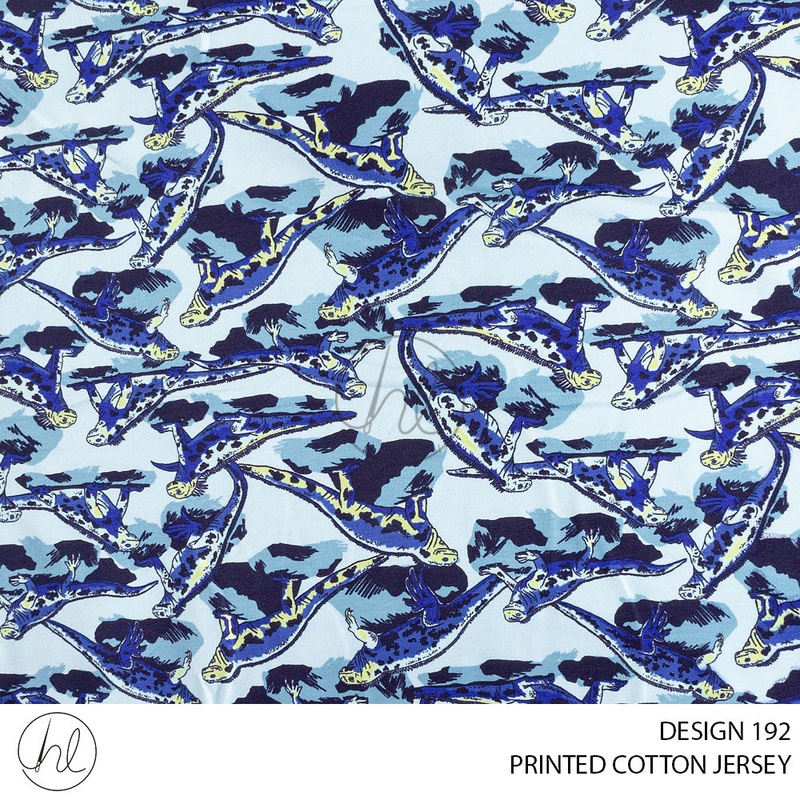 PRINTED COTTON JERSEY 51 LIGHT BLUE 150CM PER M