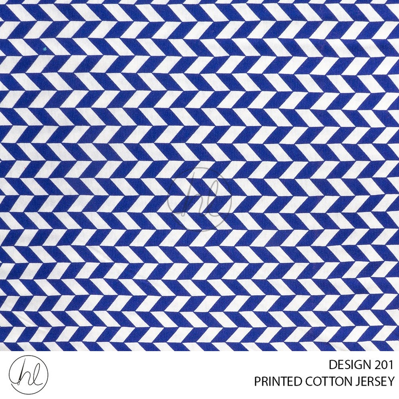PRINTED COTTON JERSEY 51 ROYAL 150CM PER M