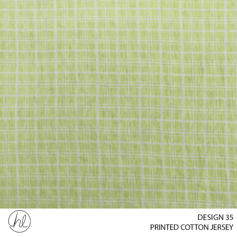 PRINTED COTTON JERSEY DESIGN 35 150CM WIDE PER M51