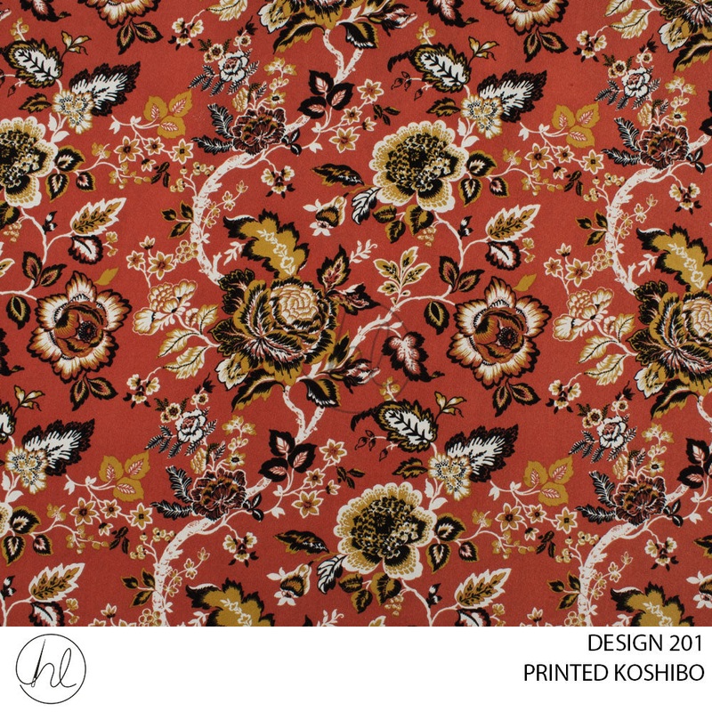 PRINTED KOSHIBO 51 RUST DESIGN 201 150CM