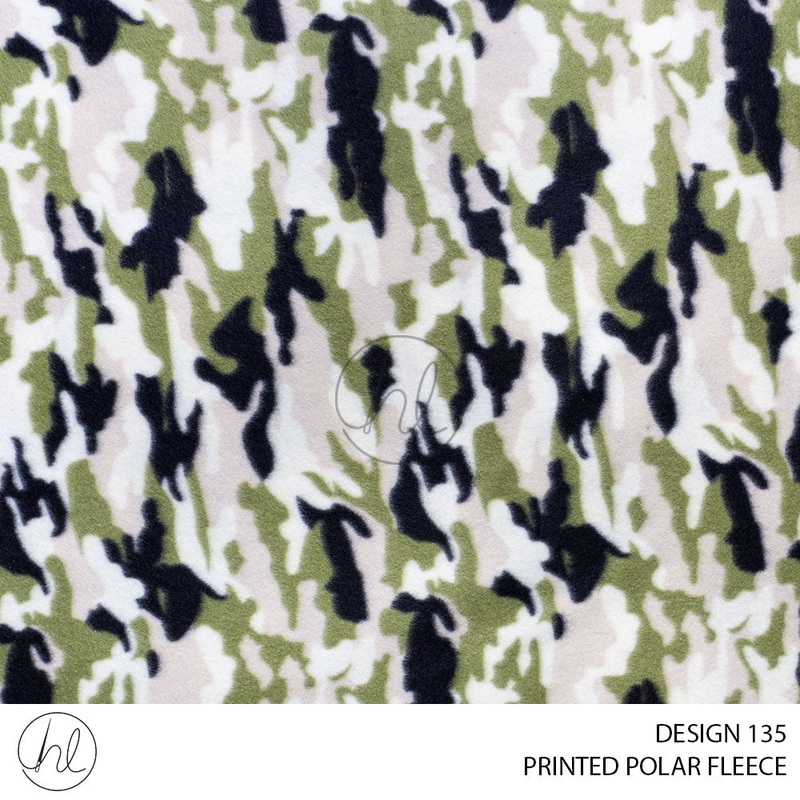 PRINTED POLAR FLEECE 53 WHITE 150CM PER M