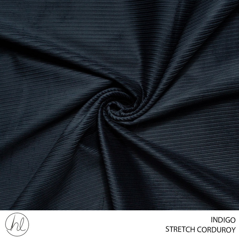 STRETCH CORDUROY 51 INDIGO 150CM PER M