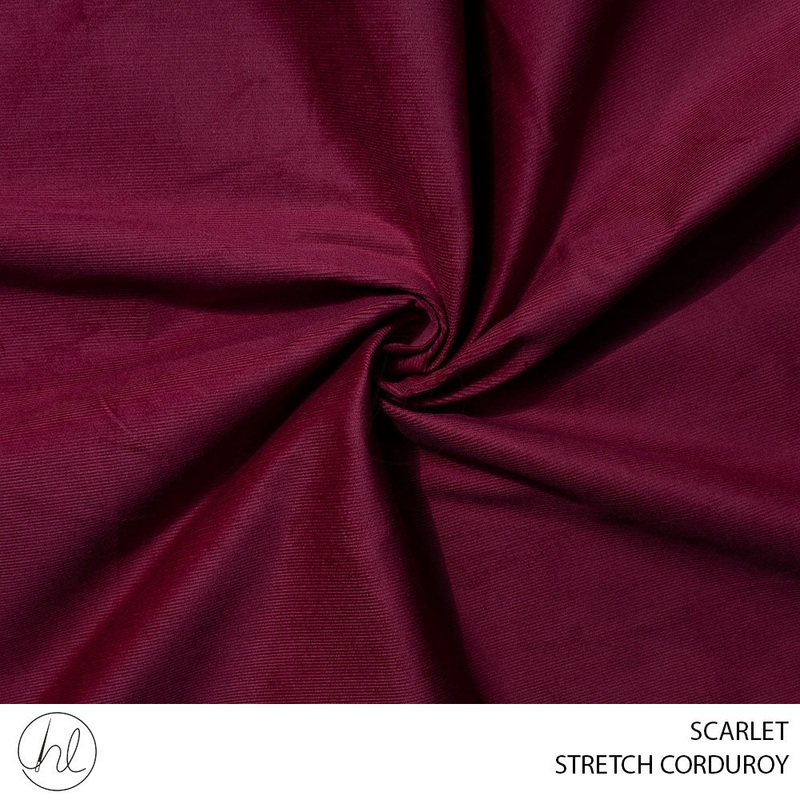 STRETCH CORDUROY 51 SCARLET 150CM PER M
